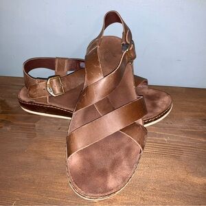 Chaco Brown Leather Sandals